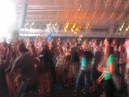 © Johnny Bliss, 2011 UAF Crowd in Abstract